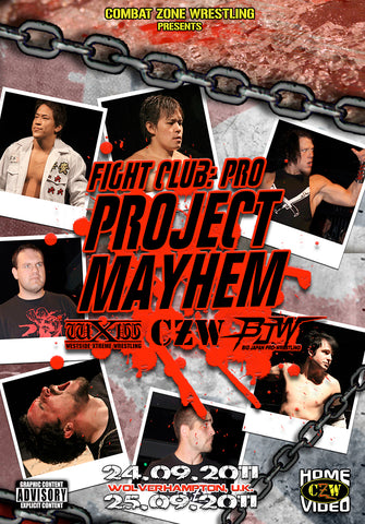 CZW "Project Mayhem" 9/24/2011 And 9/25/2011 DVD